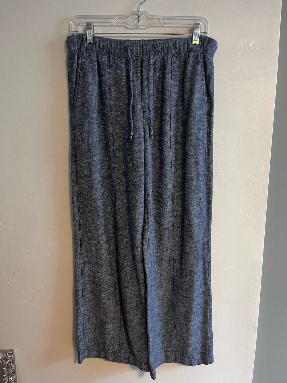 GAP XS/P Women’s Never Worn Wide Leg Blue Linen Pants